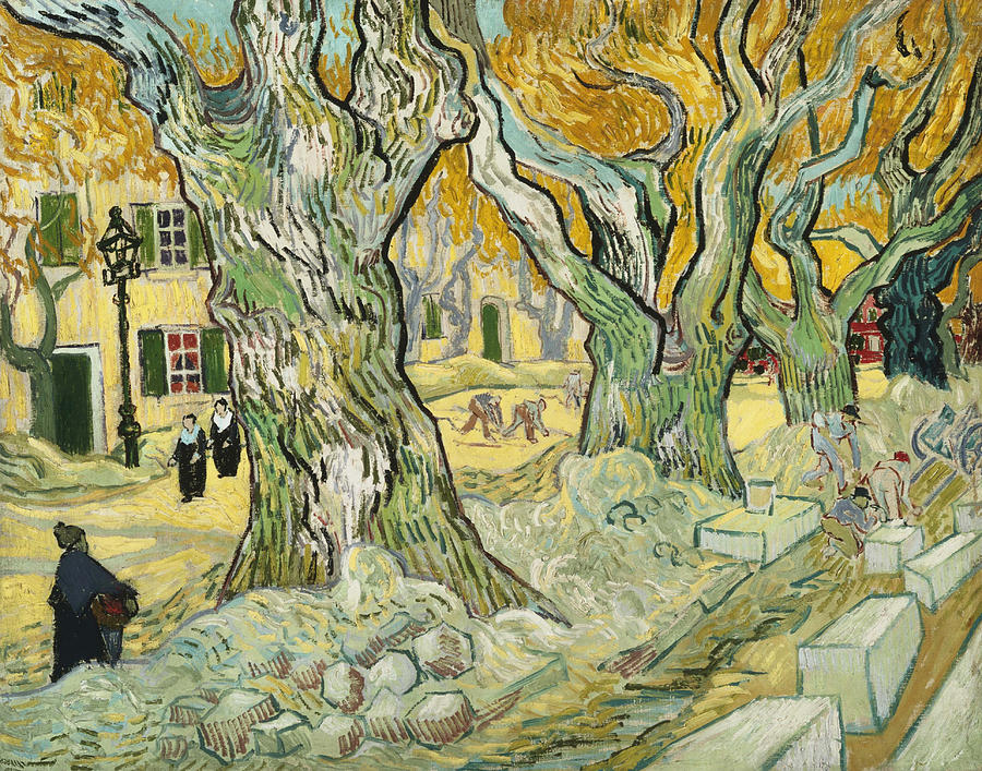 Vincent Van Gogh Painting - The Road Menders #6 by Vincent van Gogh