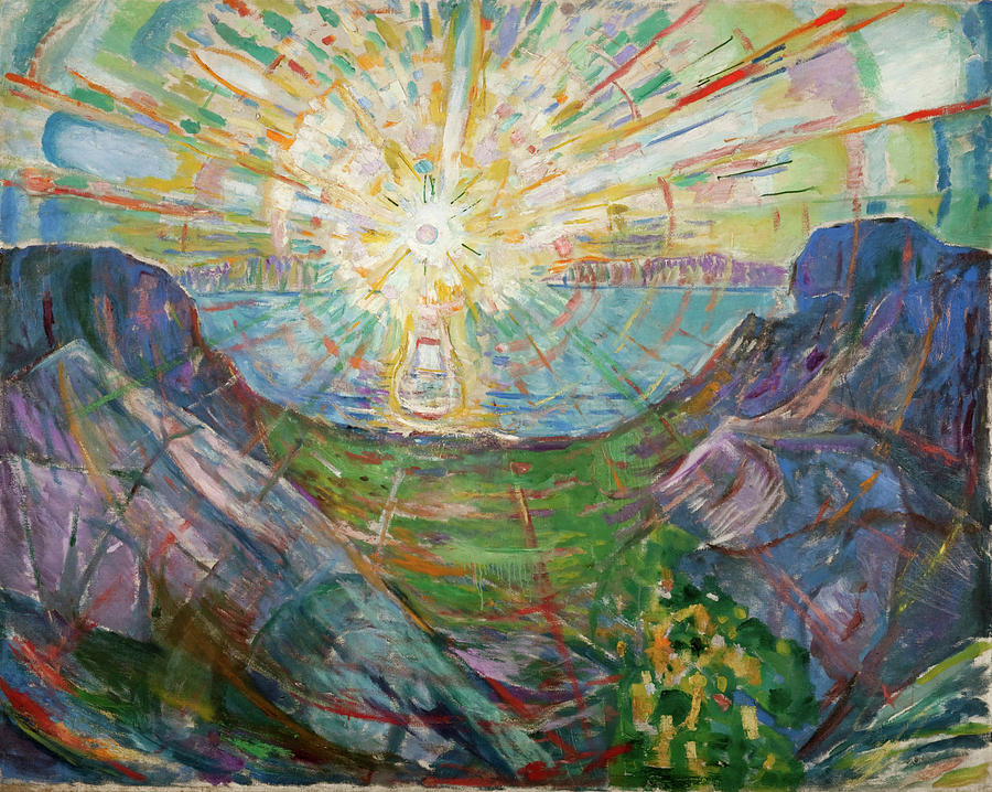 Edvard Munch Painting - The Sun #6 by Edvard Munch