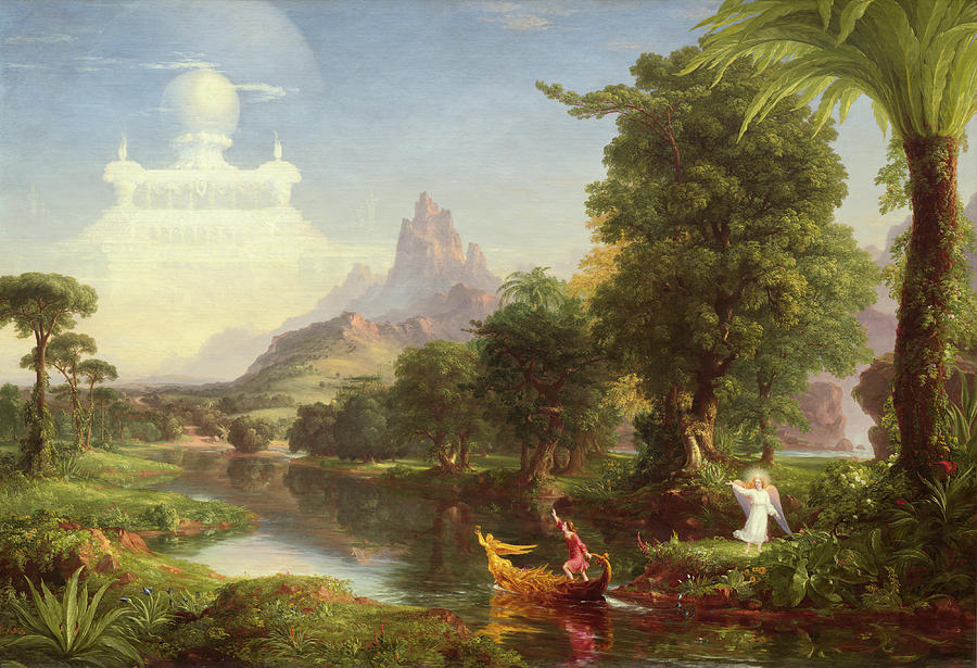 Thomas Cole Painting - The Voyage of Life, Youth #6 by Thomas Cole