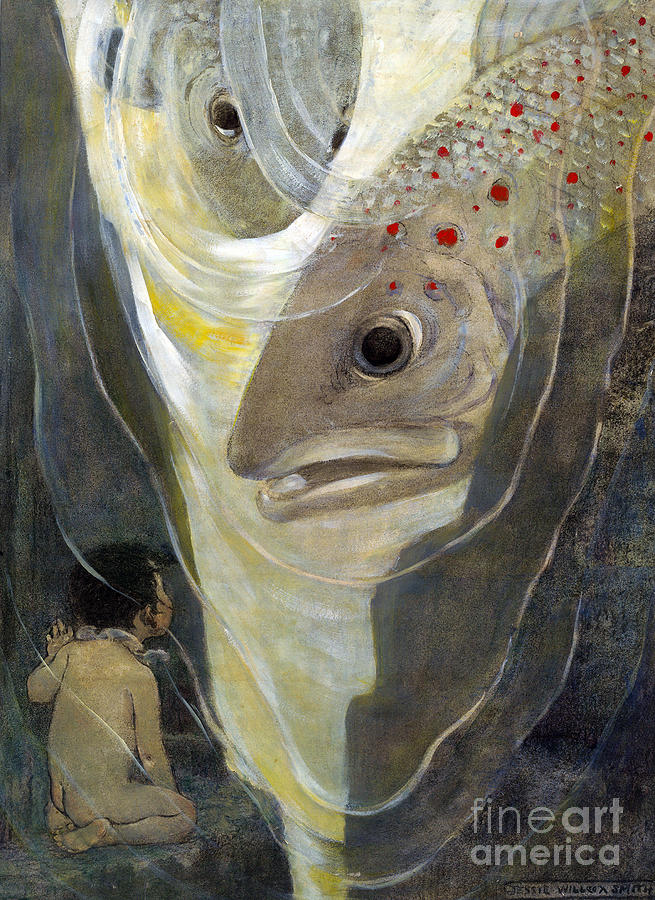 Fish Painting - The Water Babies #6 by Granger