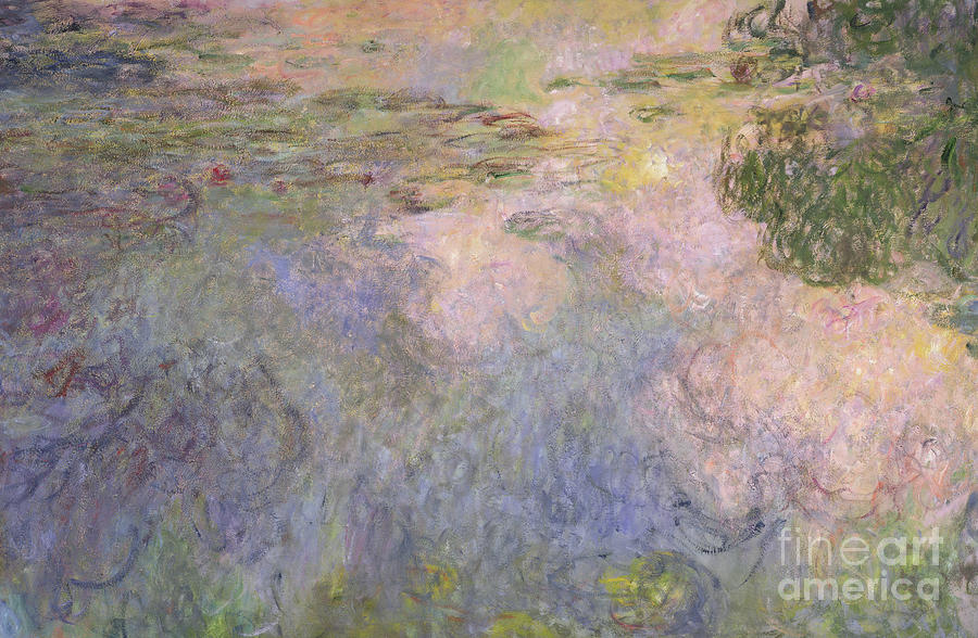 The Waterlily Pond Painting by Claude Monet