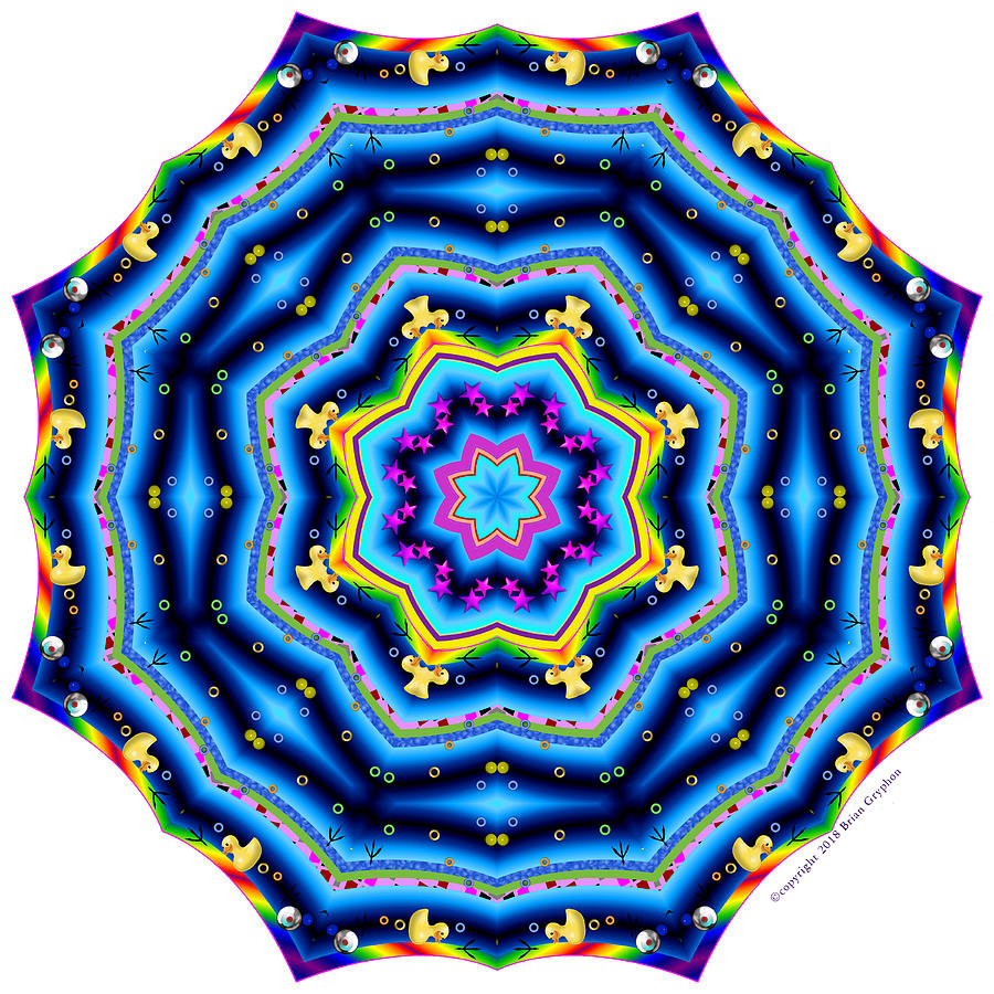 6 To 60 Kaleidoscope Digital Art by Brian Gryphon