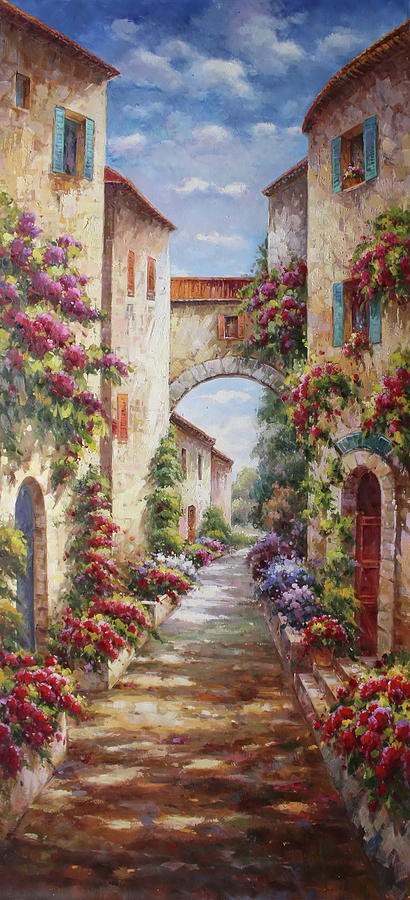 Tuscany Village Painting by Lucio Campana - Pixels