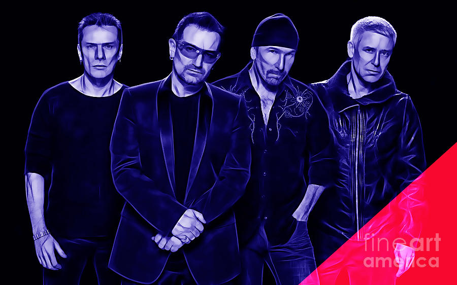 Bono Mixed Media - U2 Collection #6 by Marvin Blaine