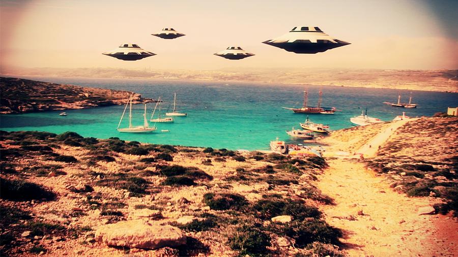 Fantasy Photograph - UFO Sighting #6 by Esoterica Art Agency