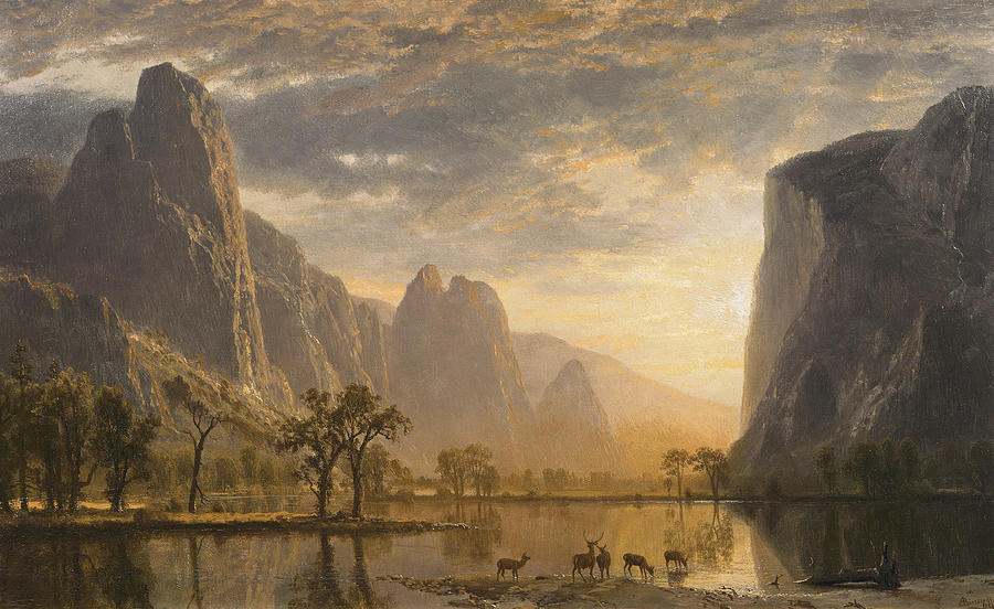 Valley Of The Yosemite #9 Painting by MotionAge Designs