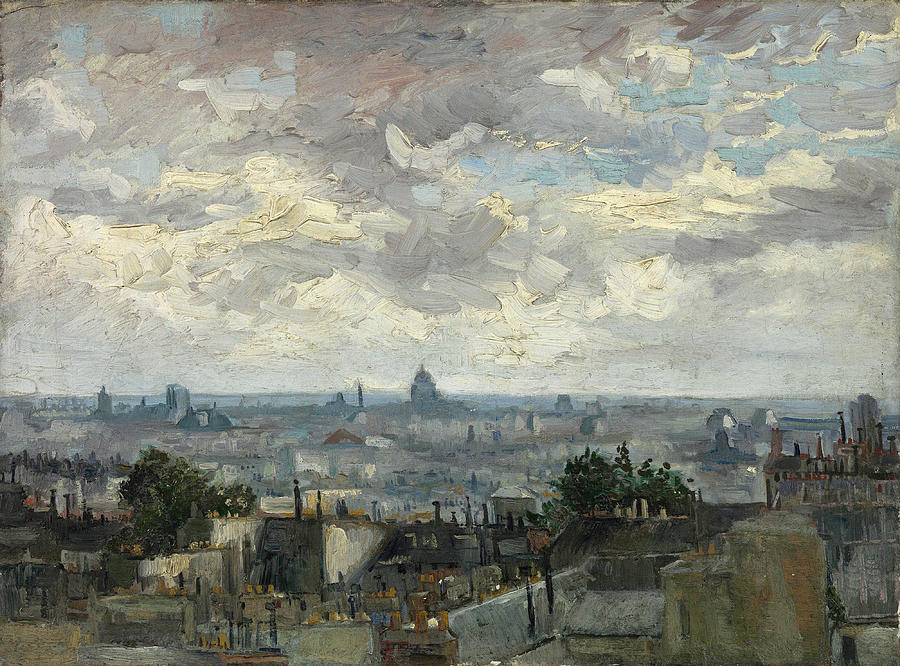 View of Paris 6 Painting by Vincent Van Gogh Fine Art America