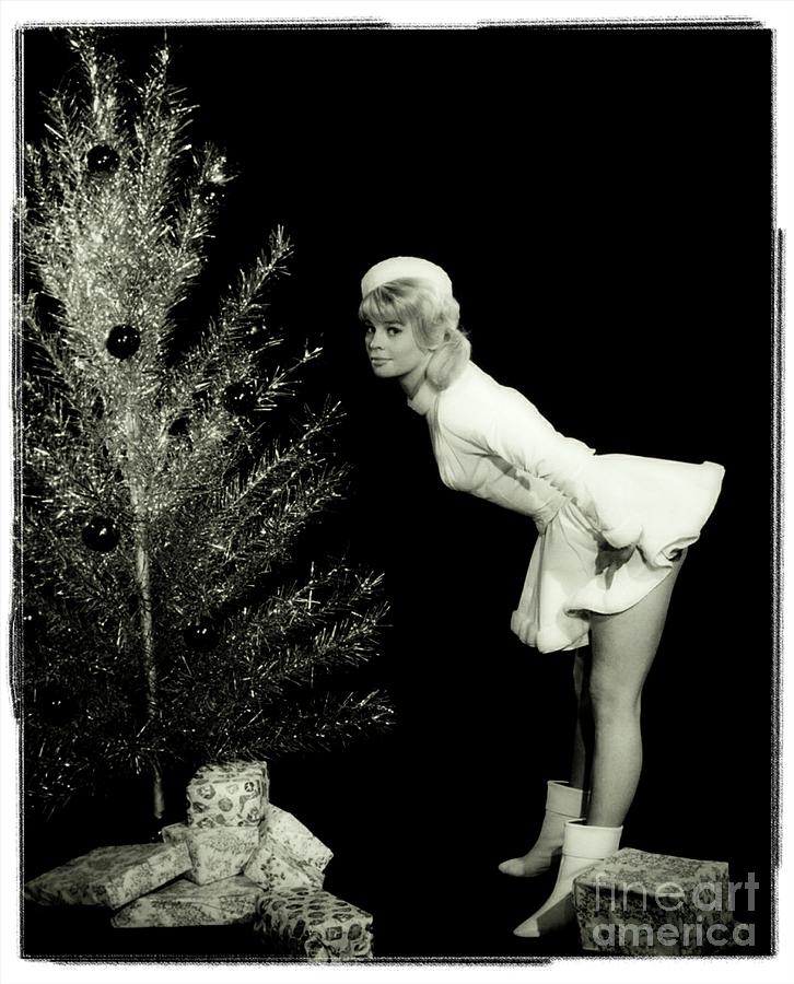 Vintage Photograph - Vintage Hollywood Christmas Pinup #6 by Esoterica Art Agency