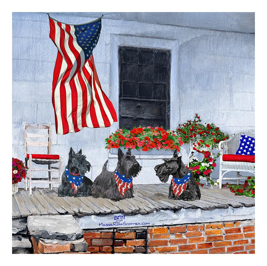Animal Painting - Waiting For The Big Parade #18 by Ann Kallal