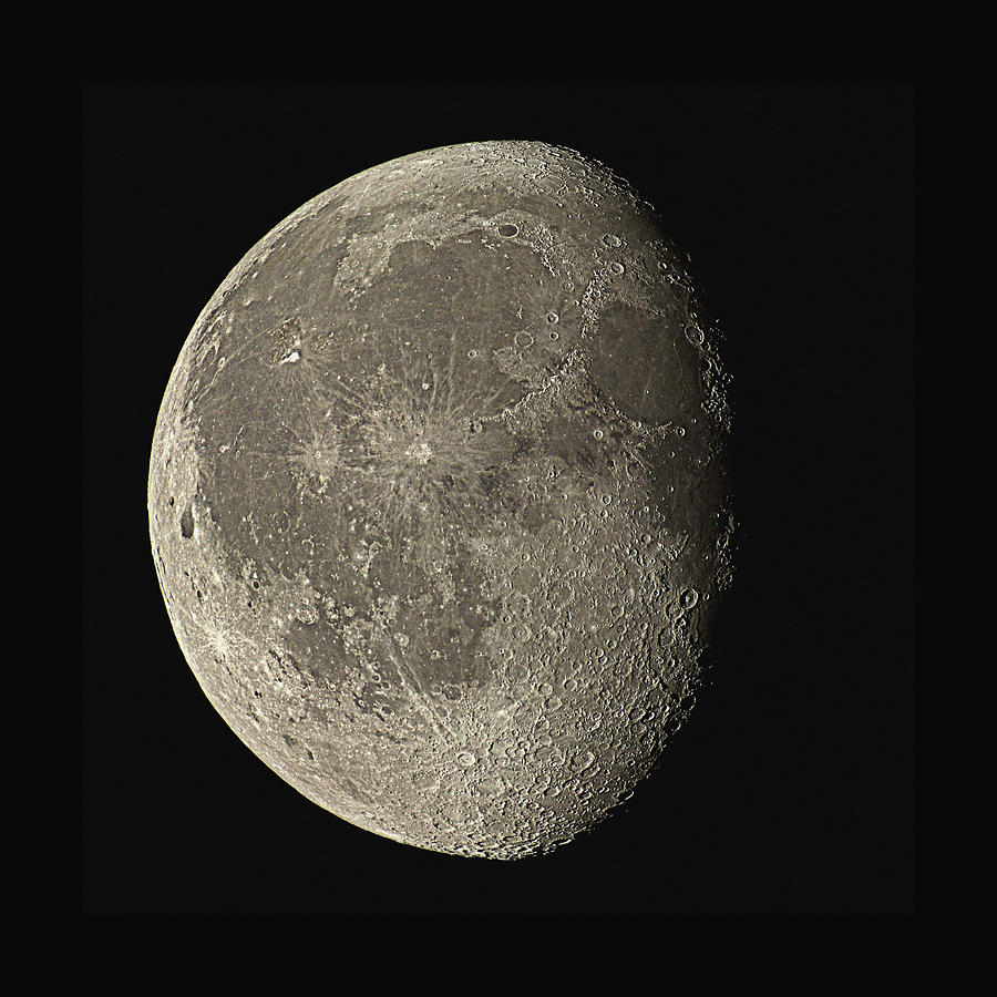 Moon Photograph - Waning Gibbous Moon #6 by Eckhard Slawik