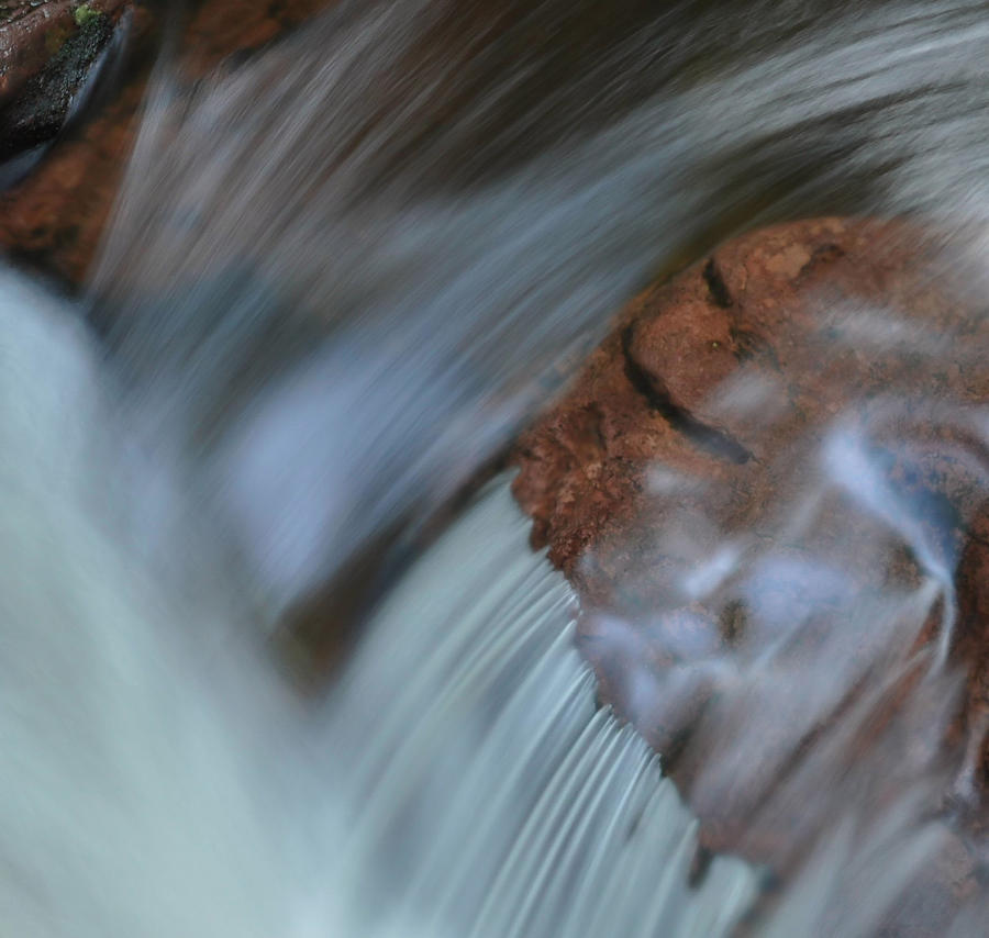 Abstract Photograph - Waterfall Detail #6 by Stephen Vecchiotti