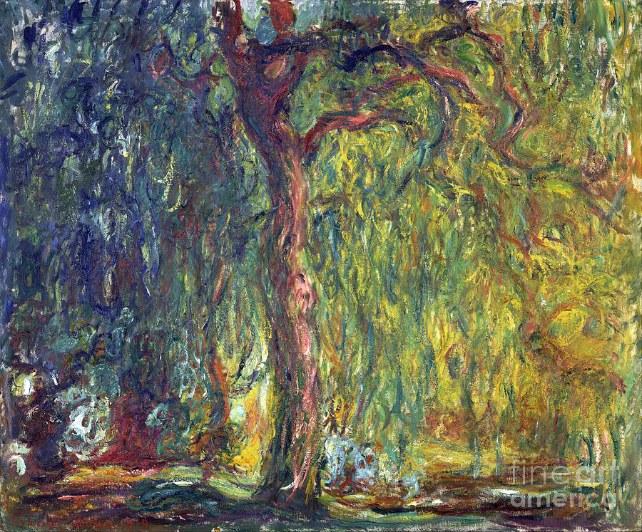 Weeping Willow #6 Painting by Claude Monet