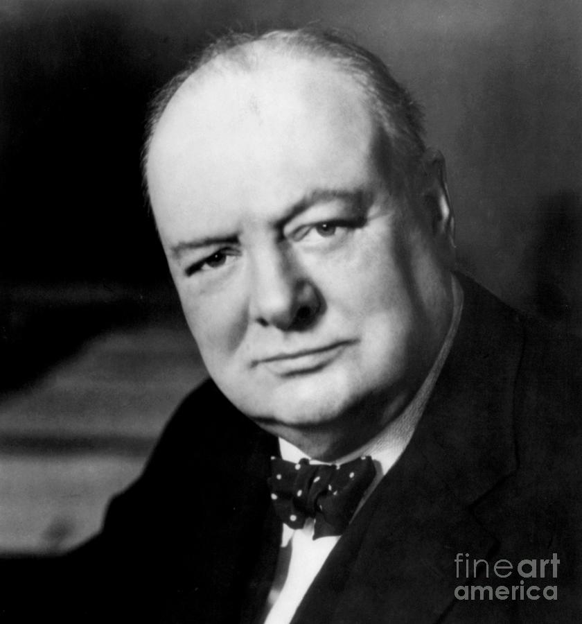 Winston Churchill Photograph by English School
