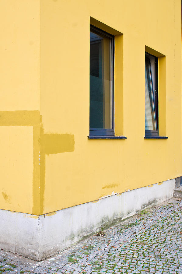 Architecture Photograph - Yellow building #6 by Tom Gowanlock