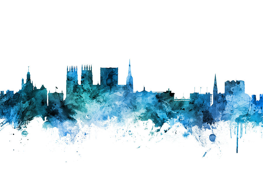 York England Skyline #6 Digital Art by Michael Tompsett