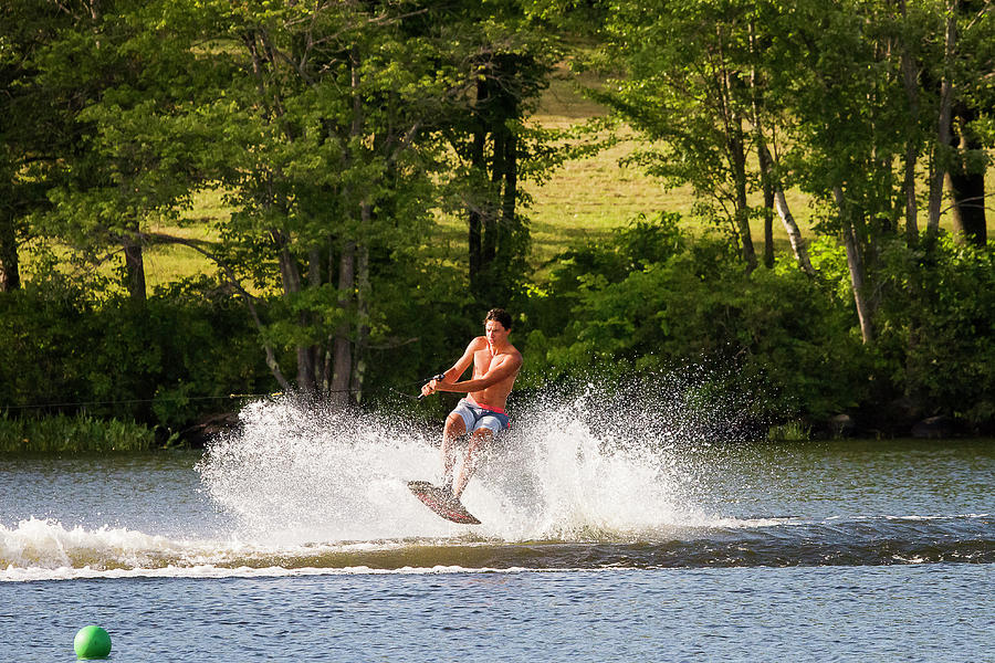 38th Annual Lakes Region Open Water Ski Tournament #60 Photograph by Benjamin Dahl