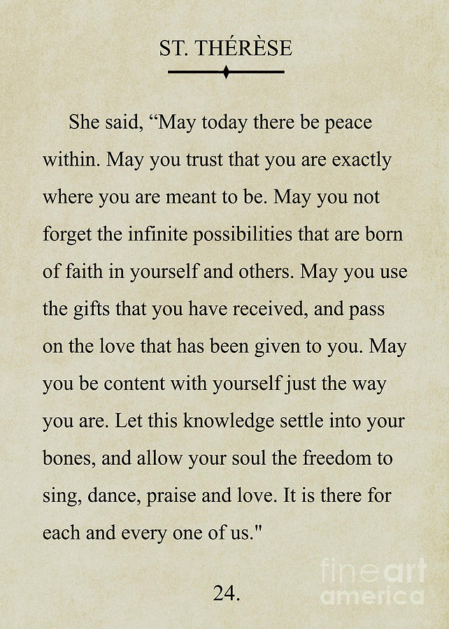 600- St. Therese Photograph by Joseph Keane 600- St. Therese Photograph by Joseph Keane