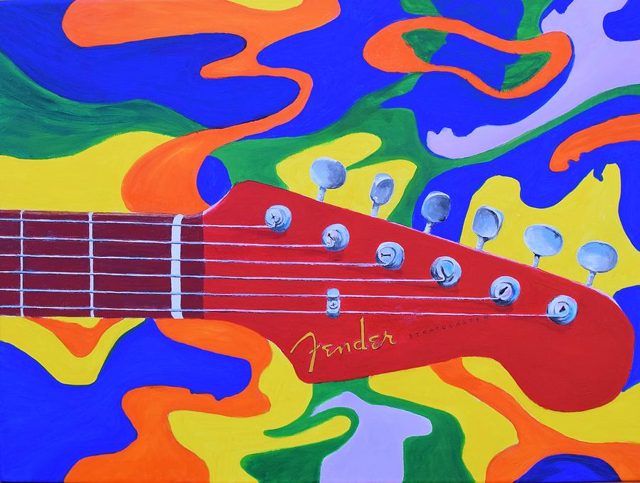 60s Fender Painting by Celene Terry