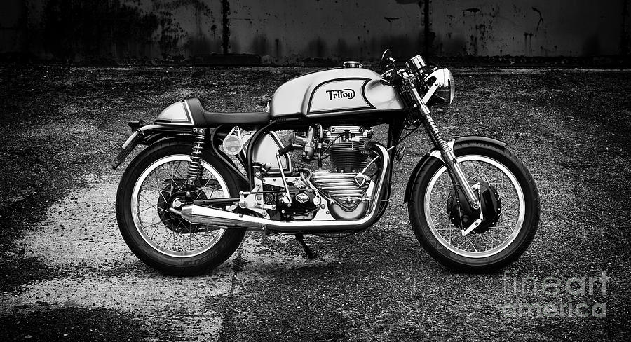 60s Triton Cafe Racer Motorcycle Photograph by Tim Gainey