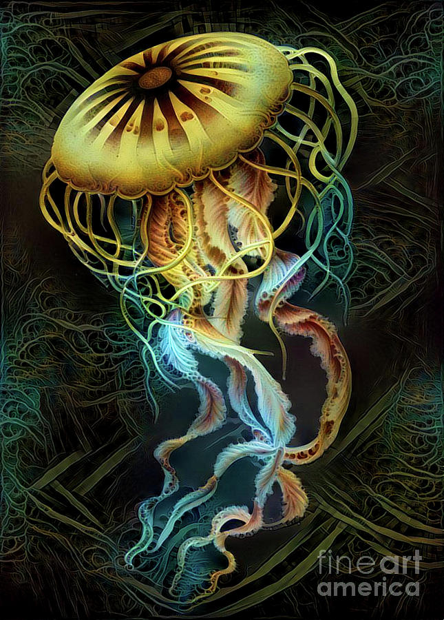Abstract Jellyfish #61 Digital Art by Amy Cicconi