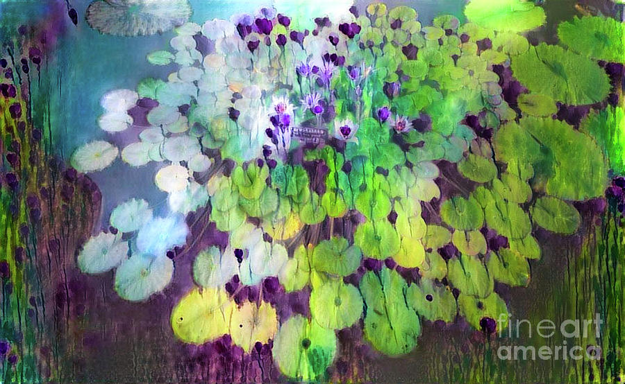 Jeweled Water Lilies #61 Digital Art by Amy Cicconi
