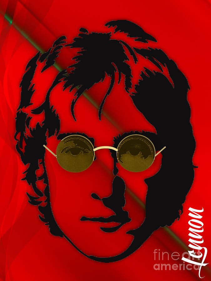 John Lennon Mixed Media - John Lennon Collection #72 by Marvin Blaine