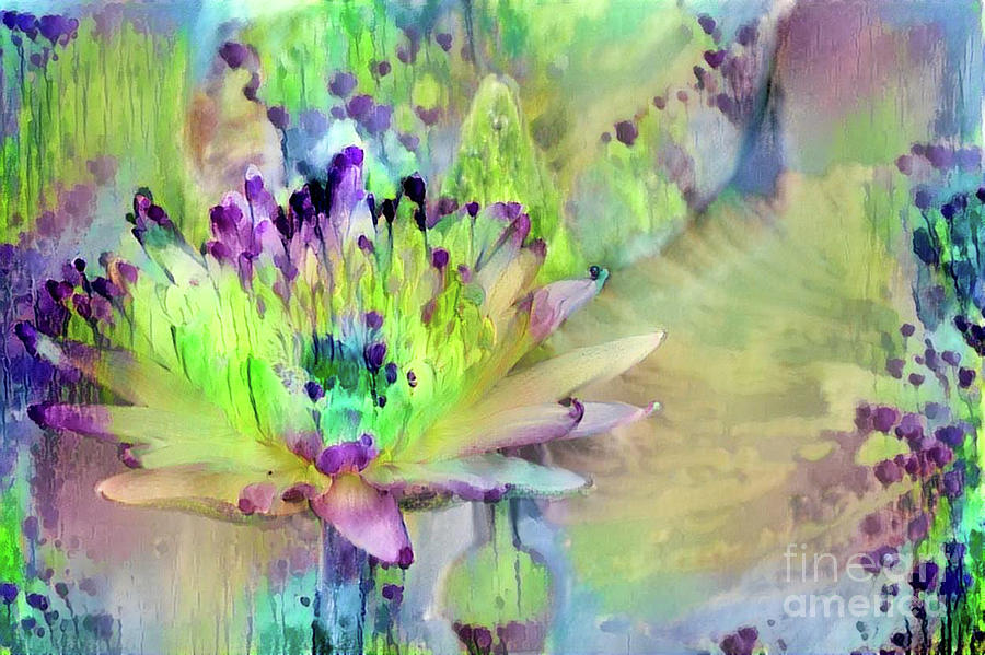 Jeweled Water Lilies #62 Digital Art by Amy Cicconi