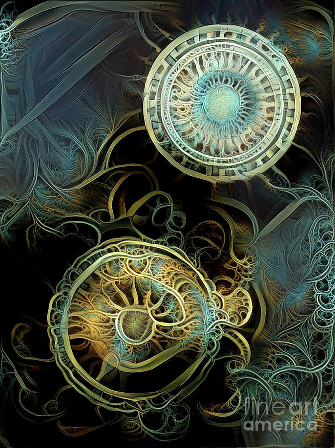 Abstract Jellyfish #63 Digital Art by Amy Cicconi