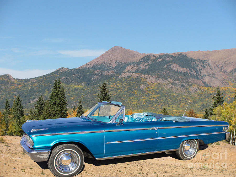63 Ford Convertible Photograph by Steven Parker