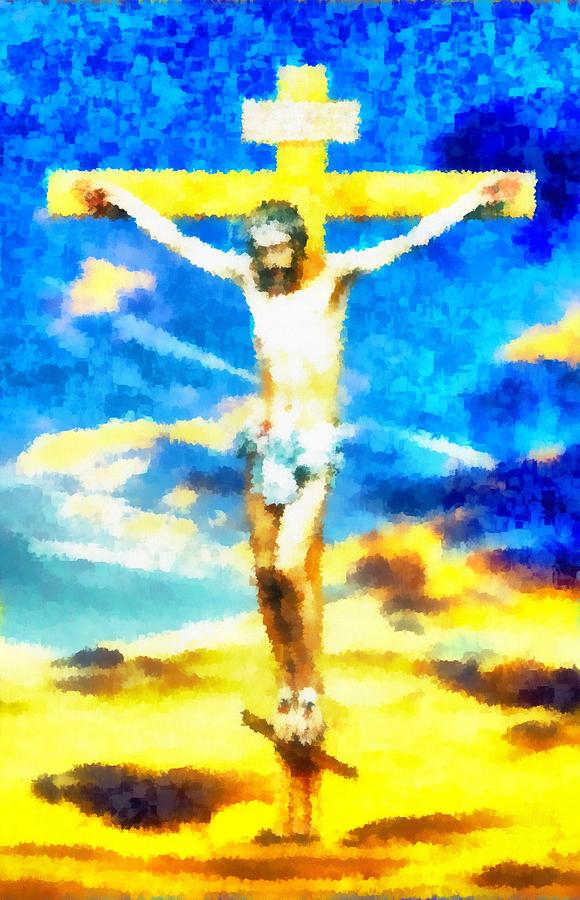 Jesus Christ - Religious Art Digital Art by Elena Kosvincheva