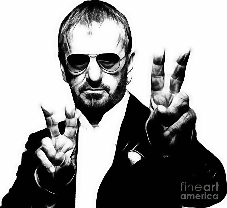 Ringo Starr Collection #63 Mixed Media by Marvin Blaine - Pixels