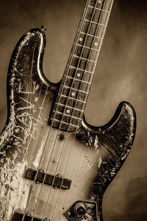 Rock And Roll Photograph - 63.1834 011.1834c Jazz Bass 1969 Old 69 #631834 by M K Miller