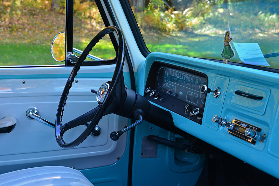 64 Chevy C10 Dashboard #64 Photograph by Mike Martin