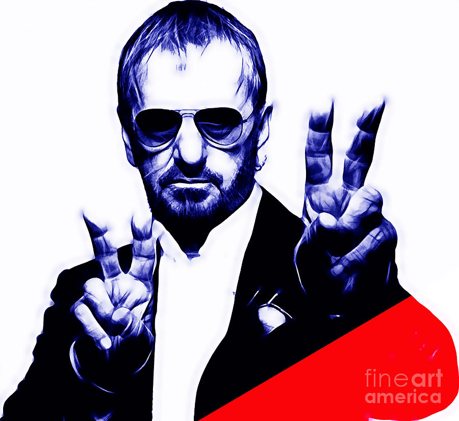 Ringo Starr Mixed Media - Ringo Starr Collection #64 by Marvin Blaine
