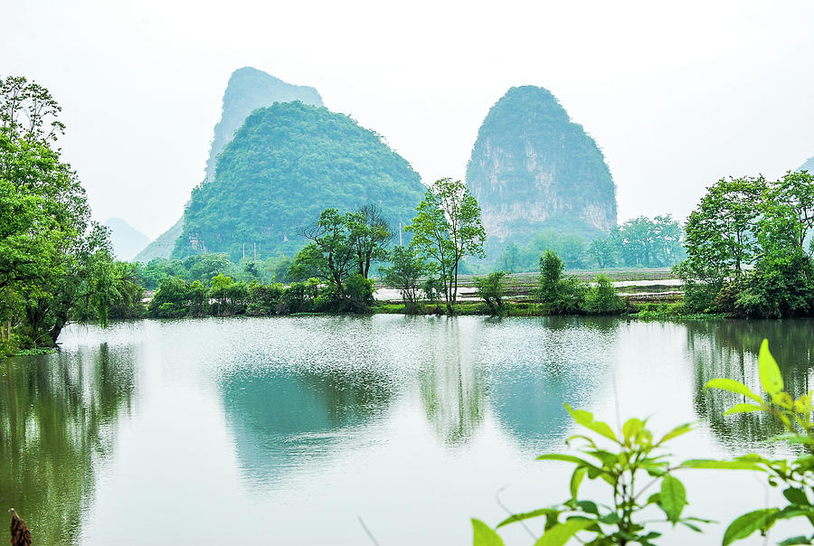 Karst rural scenery in spring #65 Photograph by Carl Ning