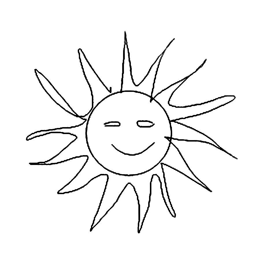 6.57.Hungary-6-detail-Sun-with-smile Drawing by Charlie Szoradi