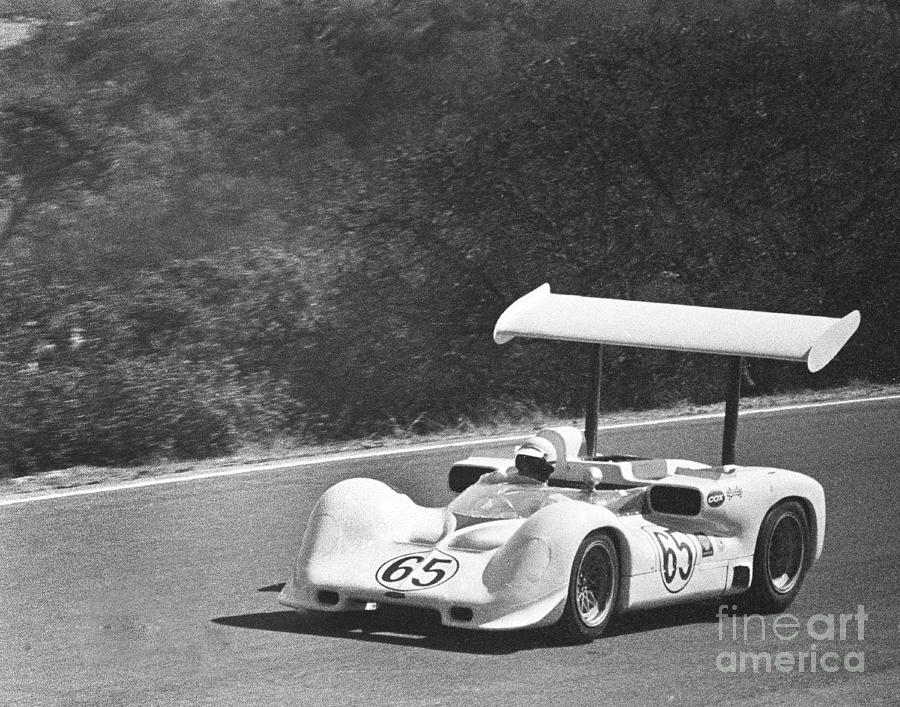 Car Photograph - 65	Phil Hill	Chaparral 2E Chevrolet	Chaparral Cars Oct 16, 1966 by Monterey County Historical Society