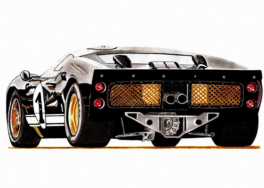 Чертеж ford gt40