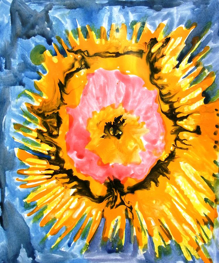 Abstract Painting - Divine Flowers #6626 by Baljit Chadha