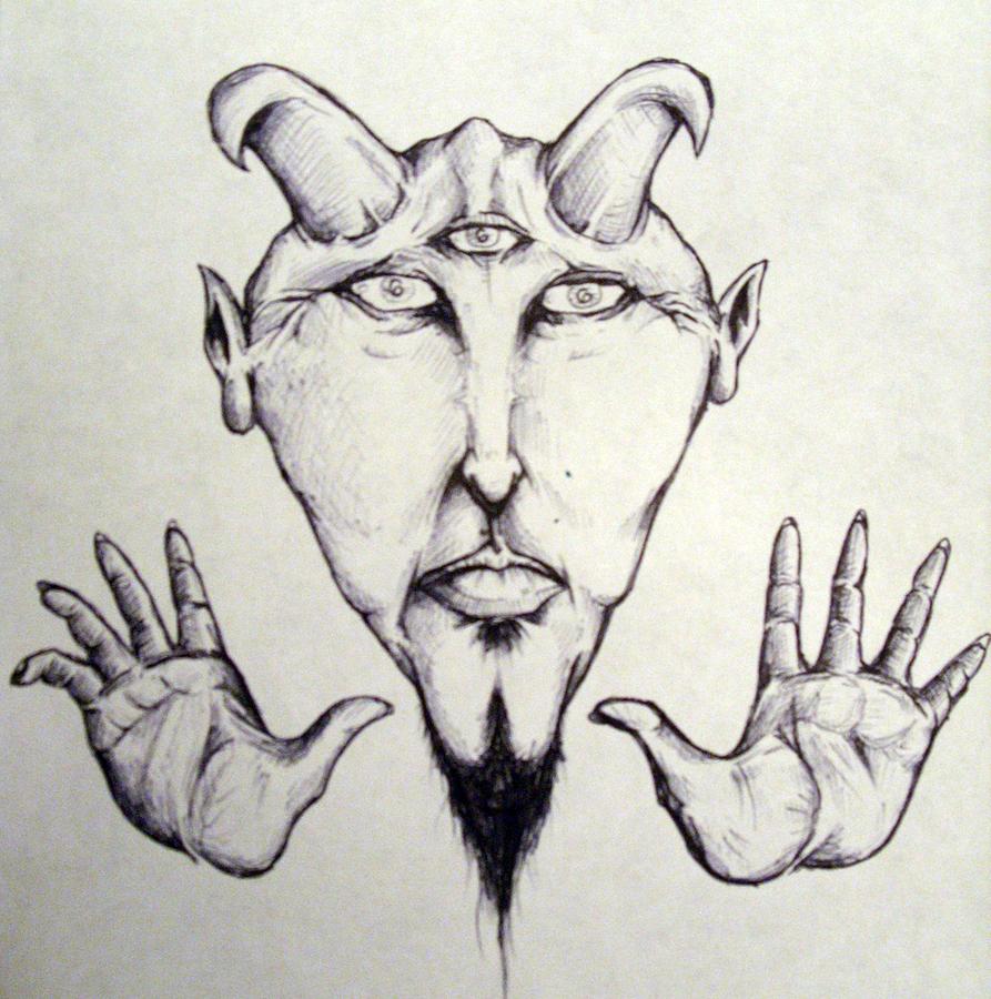 666 Drawing by Michael Toth Fine Art America