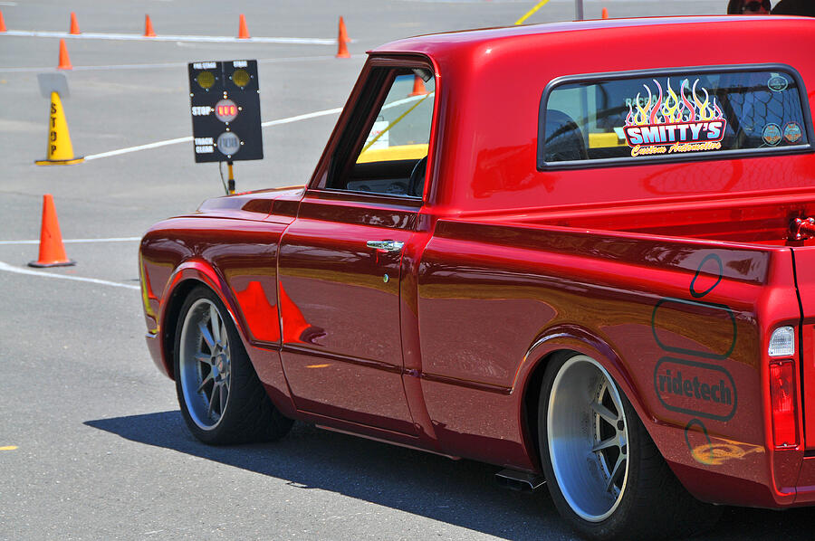67 Chevy C10 Awaits Green Light #67 Photograph by Mike Martin