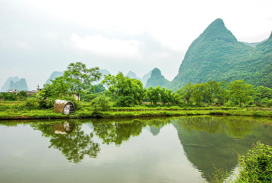 Karst rural scenery in spring #69 Photograph by Carl Ning