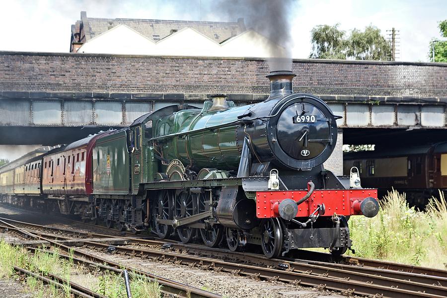 6990 Witherslack Hall departing Loughborough Photograph by David Birchall
