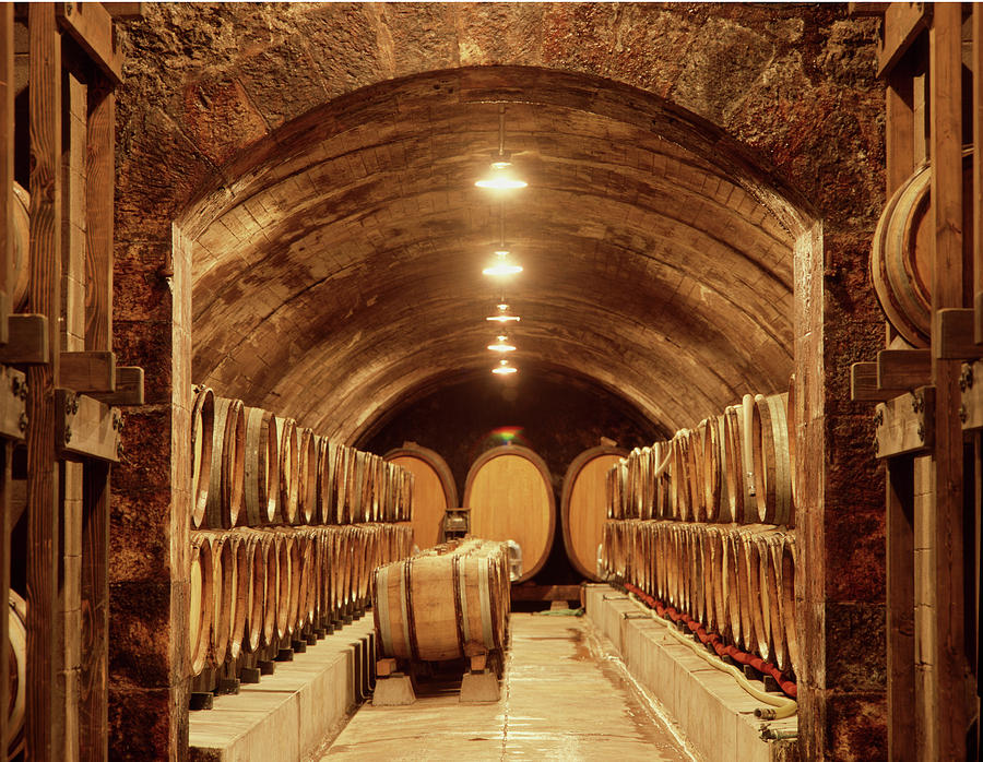 6B6319 Aging Cellars  Photograph by Ed Cooper Photography