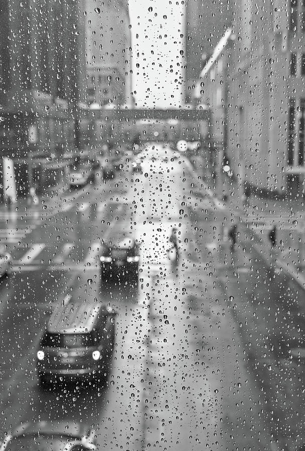 Minneapolis Photograph - 6th and Marquette in the rain by Jim Hughes