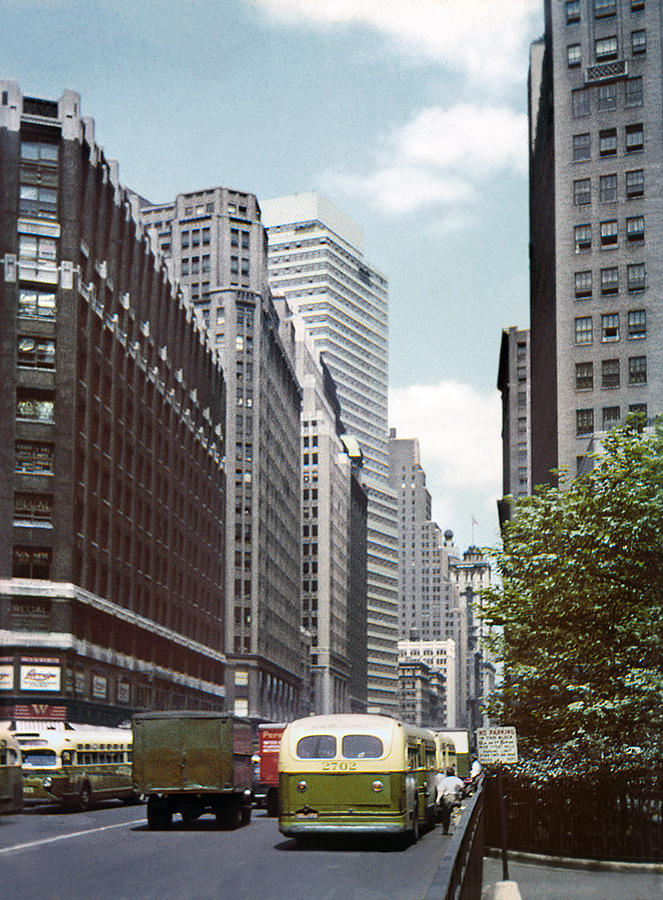 6th Avenue New York 1950 Photograph by Marilyn Hunt