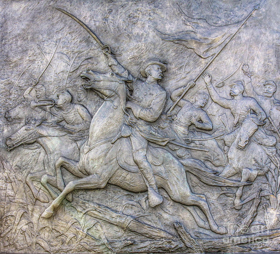6th New York Cavalry Detail Gettysburg Digital Art by Randy Steele