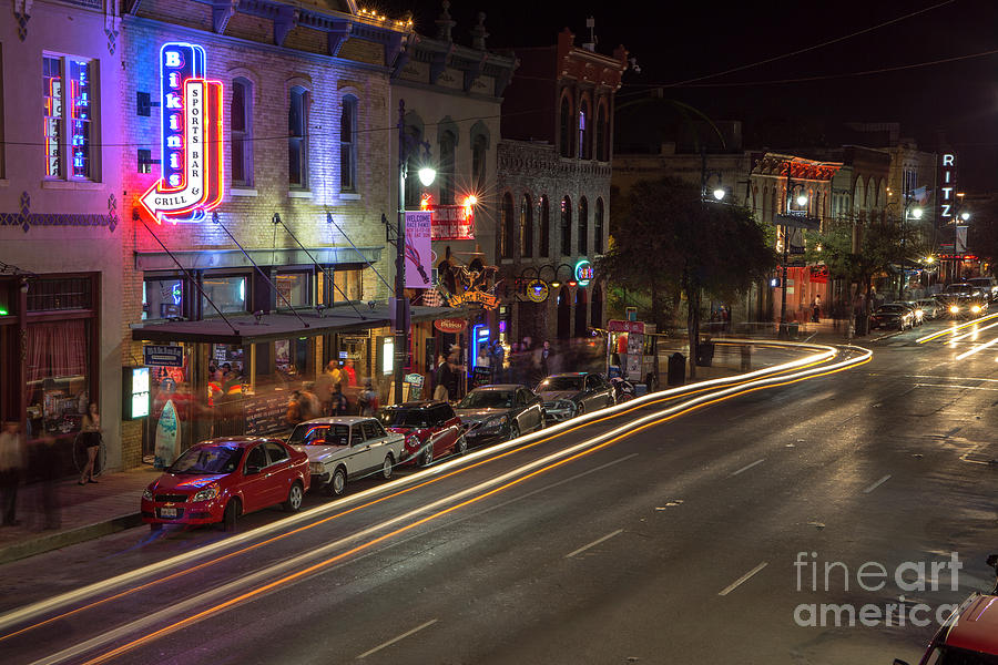 6th Street Photograph - 6th Street Entertainment And Live Music District Is The The Prim by Herronstock Prints 6th Street Photograph - 6th Street Entertainment And Live Music District Is The The Prim by Herronstock Prints
