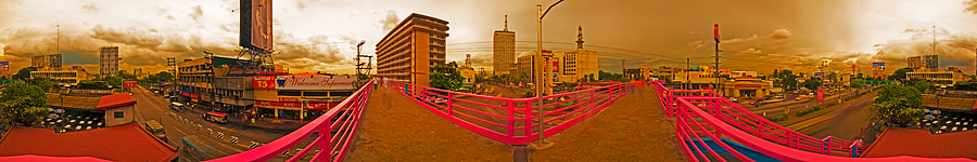6X1 Philippines Number 314 Overpass Panorama Photograph by Rolf Bertram