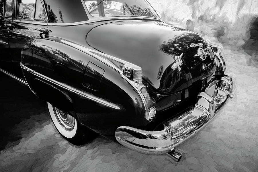 1950 Oldsmobile 88 Futurmatic Coupe BW   #7 Photograph by Rich Franco
